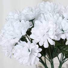 Find & download the most popular flower photos on freepik free for commercial use high quality images over 9 million stock photos. 84 White Chrysanthemum Mums Silk Artificial Flowers