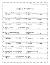Ms Lane S Slp Materials Grammar Irregular Plural Nouns Worksheet Multiple Choice Pinned By Sos Inc Resou Irregular Plural Nouns Plurals Irregular Plurals