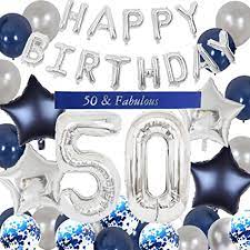 A cold one for the old one birthday invitation for a man, instant download. 50th Birthday Decoration For Man Dark Blue Silver Star Confetti Balloons Happy Birthday Banner 50 Balloon Xxl 50 Fabulous Sash For Him 50 Anniversary Party Supplies Amazon Co Uk Home Kitchen