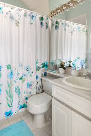 Draw the shower curtain for isolated relaxation, while keeping the bathroom door open to prevent the mirrors fogging up with hot steam. Transform Your Bathroom With A Shower Curtain Before After