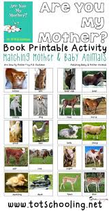 Free Mother Baby Animals Matching Activity Mother And Baby Animals Farm Preschool Toddler Activities