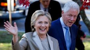 Founder, clinton foundation and 42nd president of the united states. Us Elections 2020 Hillary And Bill Clinton Vote For Joe Biden Al Arabiya English
