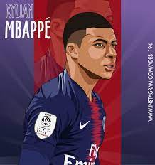 Turn on notifications to never miss an upload! Kylian Mbappe Soccer Poster Football Player Drawing Football Illustration