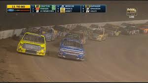 Watch nascar live online free broadcast streaming. Nascar Camping World Truck Series 2017 Eldora Dirt Derby Restart Last Laps Youtube