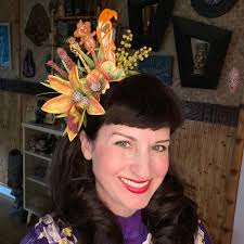 Swizzle Stick Autumn Color Story Mini Half Crown Orchid Dapper Day  Halloween Comic Con Tiki Day Tiki Oasis VLV