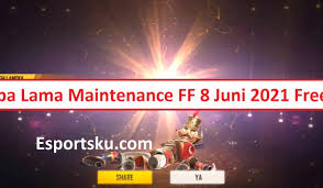 This time there is a server fix for the latest update process for free fire for a better gaming experience. Berapa Lama Maintenance Ff 8 Juni 2021 Free Fire Berakhir Esportsku
