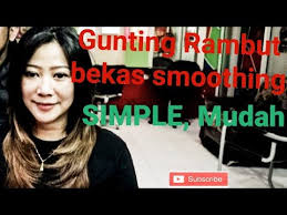Pilihan model gaya rambut terbaru memang cukup membingungkan, salah satunya adalah gaya rambut wanita. Potong Rambut Shagy Bekas Smoothing Tutorial Gunting Rambut Bekas Pelurusan Youtube