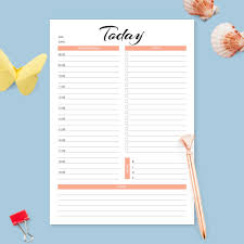 Free daily calendar template for any year. Printable Daily Planner Templates And Day Planners Pdf