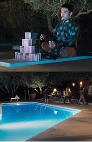 In Oceans Eleven 2001 Yen Played By Shaobo Qin Is Building A House Of Cards Sitting On The End Of A Diving Board When The Group Is Asked To Go Inside The