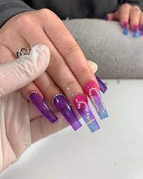 Kayagbayani On Instagram They Re Her 20th Birthday Nails Jelly Look Done With Apresnailofficial Art Inks Birthday Nails Nails Sweet 16 Nails