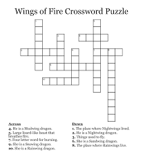 Wings Of Fire Crossword Puzzle Wordmint