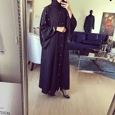 Repost Roaadesign With Instatoolsapp Yeni Urun Siyah Kristal Tas Detay Abaya Fiyati 300 Takma Kol Citcitli Yu Hijabi Fashion Fashion Abaya Designs