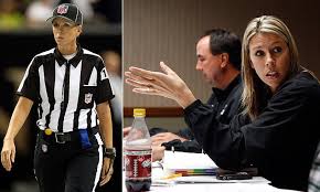 In 2019, thomas was the first female official to work in nfl postseason history. Nfl Hires First Female Referee Sarah Thomas Daily Mail Online