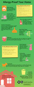 South Carolina Blues Allergy Proof Your Home Infographic Natural Allergy Allergy Remedies Asthma