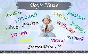 Indian Boy Names Starting With Y Pandit Com