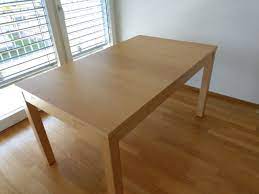 Ikea tisch bjursta ausziehbar schwarz. Ikea Bjursta Esstisch Birke Ausziehbar Kaufen Auf Ricardo