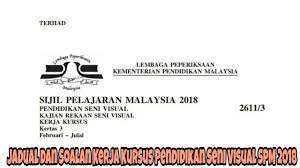 Kertas 2 online worksheet for spm. Jadual Dan Soalan Kerja Kursus Pendidikan Seni Visual Spm 2020