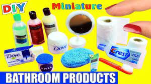 How To Make 100 Real Working Miniature Bath Bathroom Accessories 10 Easy Diy Doll Crafts Youtube Doll Diy Crafts Barbie Dolls Diy Doll Crafts