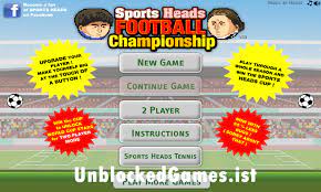 Play Sports Heads Soccer Unblocked For Free At Unblocked Games Big Head Football Head Soccer Sports Head