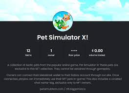 Big Games On Twitter Introducing Pet Simulator X Nfts It S A Cool Technology So We Wanted To Try It Out On Roblox To Kick It Off We Just Dropped Huge Pegasus Pets