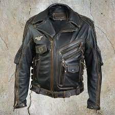 Many Styles Of Leather Jackets Such As The Bomber Motorcycle And Distressed Style Are Made Leather Jacket Black Leather Motorcycle Jacket Leather Jacket Men