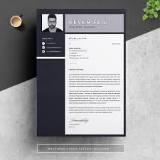 A range of two page cv templates that are suitable for job seekers who need extra space to list their skills, potential and career history etc. Resume Cv Template Black White Free Resumes Templates Pixelify Net
