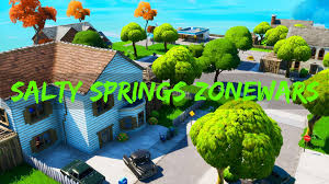 The 1st was pleasant park. Realistic Salty Springs Zone Wars Fortnite Creative Zone Wars And Mini Games Map Code