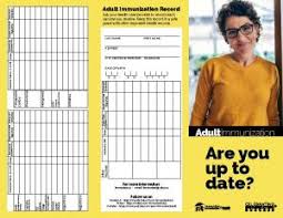 immunization record for adults immunizecanada