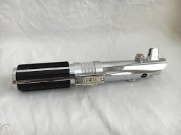 Abs plastic body with metal look and feel. Anakin Skywalker Lightsaber Hilt Mr Hasbro Empty Ready For Electronics 1821186065