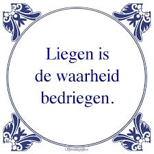 Der brief liegt schon auf ihrem schreibtisch. Liegen Is De Waarheid Bedriegen Spreuktegeltje