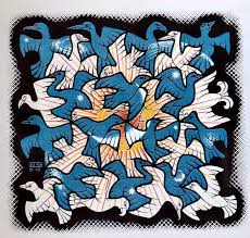 Escher foundation was established by m.c. 60s Escher Original Print Sun Moon Escher Escher Print Escher Art Wall Decor Fantasy Print Graphic Art Ready To Frame Gift Art Escher Art Graphic Art Original Prints