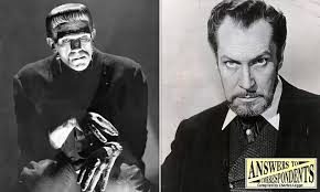ANSWERS TO CORRESPONDENTS: Did horror legends Boris Karloff and Vincent  Price once sing a duet together?