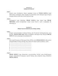 Contoh Surat Perjanjian Kerja Kontrak Personalized Items Person