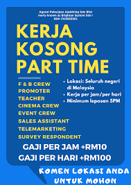 I know that mr reynolds. Kerja Kosong Part Time 2019 Di Maukerja Malaysia Facebook