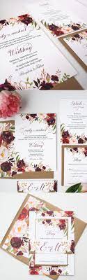 Rustic Script Burgundy Blooms Sophia Wedding Invitation Sample Sweet Dreams Creative Blush Wedding Invitations Burgundy And Blush Wedding Gold Wedding Invitations