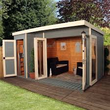 12x8 Garden Room With Side Shed Building A Shed Shed Design Backyard Sheds