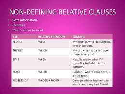 Relative clauses allow us to provide additional information without having to start a new sentence. Click On Relative Clauses The Sentences Which That Give Information