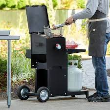 Choosing among your many options can be a challenge, so we'll try to make while grills and smokers are great, the best propane deep fryers can still be one of the most useful outdoor equipment that you can have at home if you. Backyard Pro Outdoor Propane Deep Fryer With Mobile Stand Webstaurantstore