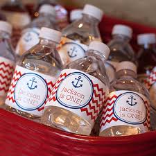 Nautical lamps can be decorated with lights, lighthouses, candle holders, lanterns to frame the nautical theme decorations. Nautical Party For A First Birthday