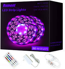 Amazon Com 65 6ft 20m Rgb Led Strip Lights Ultra Long Color Changing Light Strip With Remote 600leds Bright Led Lights Diy Color Options Tape Lights With Etl Listed Adapter For Bedroom Ceiling Under Cabinet