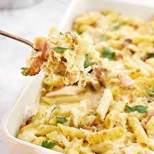 Easy Creamy Chicken Pasta Bake Chef Not Required Recipe Creamy Chicken Pasta Creamy Chicken Pasta Bake Chicken Pasta Bake