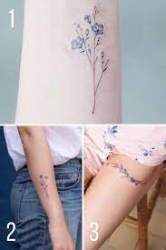Its meanings & symbolism it's easy to overlook a wild clump of forget me not because most plants produce small flowers. Stunning Forget Me Not Flower Tattoos Tattooglee