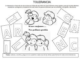 Resultado de imagen para niños tolerancia para colorear