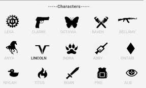 The 100 Character Symbols Half Of Them Are Useless Character Dead Symbols The 100 Language The 100 The 100 Characters