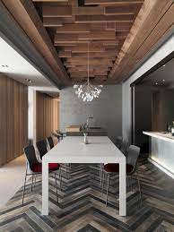 Seen here is a wooden finish roofing idea made entirely with pvc panels. Pin On Cafe Restaurant