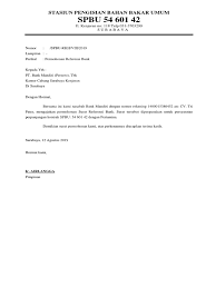 Contoh surat pernyataan kesanggupan ditempatkan dimana saja di pt. Persyaratan Surat Referensi Bank Mandiri