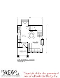 Craftsman Windsor 694 Robinson Plans Small Home Plan Bungalow Style House Plans Tiny Cabin Design