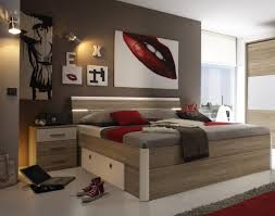 Doppelbett mit bettkasten incl.schubläden malm. Doppelbett Nachtkommoden Bett 180 X 200 Cm Ehebett Eiche Sonoma Weiss Schublade