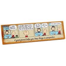 Once we view lucy and charlie brown's autumnal tango in light of this poignant origin story—a cycle of pain and humiliation endured and transmitted—their annual football rite takes on a darker edge, and lucy's quips have the biting, sardonic twinge of someone who is not just out for fun, but for revenge. Hallmark Peanuts Charlie Brown And Lucy Good Friend Wood Quote Sign Ne I Love Characters