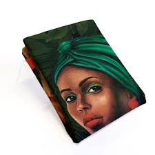 African Woman Velvet Pillow Cover